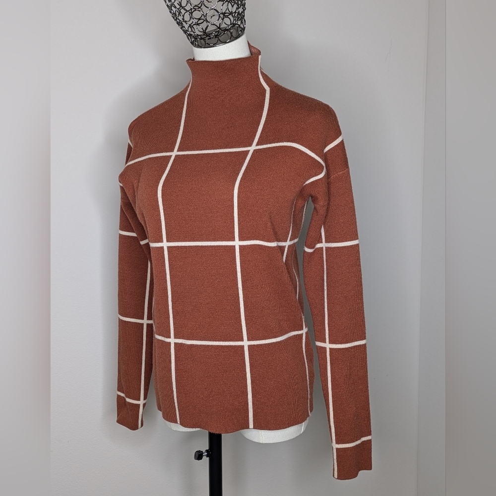 Cynthia Rowley Women's Grid Sweater Top